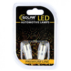 Лед лампа для авто T10 Premium Line 1SMD 1W 6500K Solar комплект 2шт