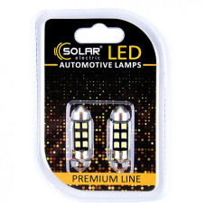 Лед лампа для авто T11x36 Premium Line 6SMD 2835 6500K Canbus Solar комплект 2шт