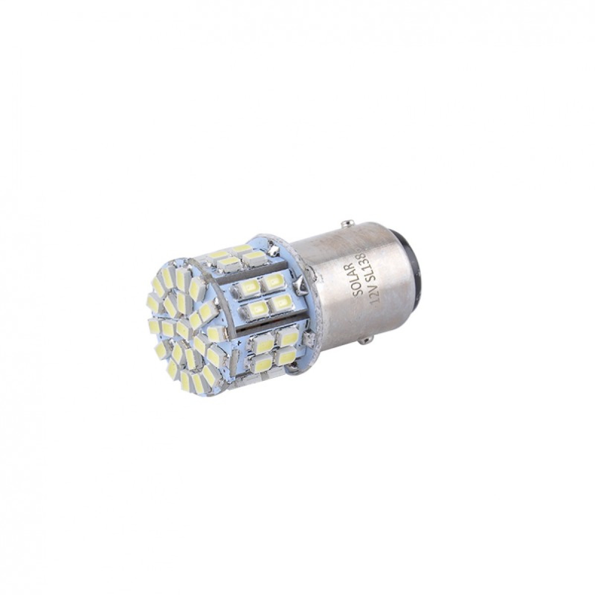 Лед лампа для авто S25 Premium Line 50SMD 3030 BAY15d 6500K Solar комплект 2шт