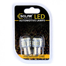 Лед лампа для авто S25 Premium Line 50SMD 3030 BA15s 6500K Solar комплект 2шт