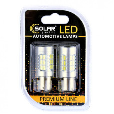 Лед лампа для авто S25 12-24V Premium Line 27SMD 2835 6500K Canbus Solar комплект 2шт