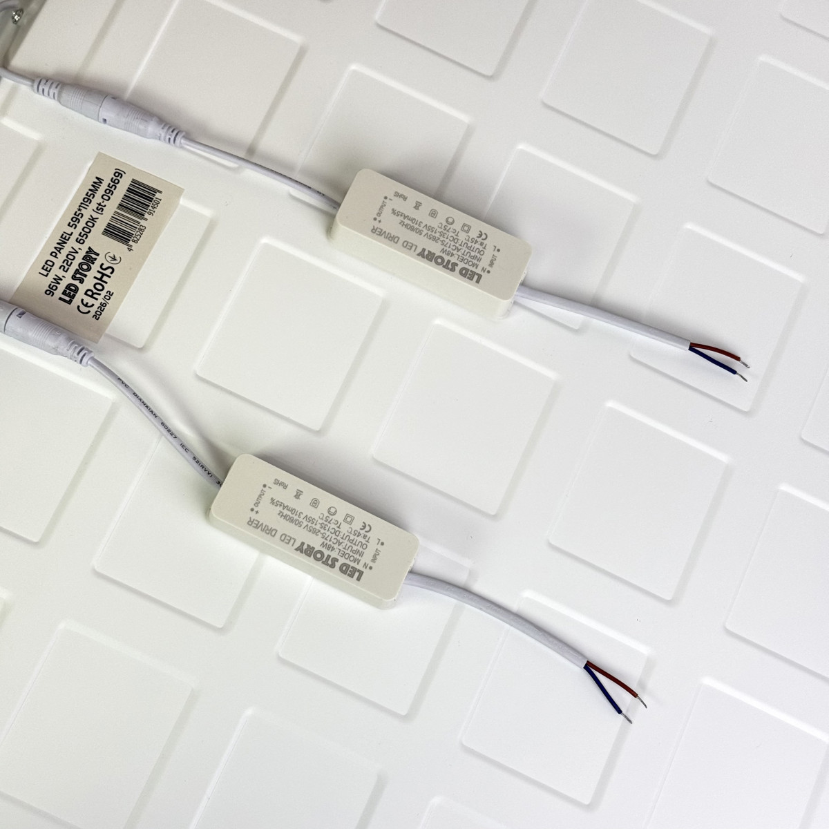 Led панель 96W 10560m 6500К білий холодний 600×1200мм (595×1195мм)