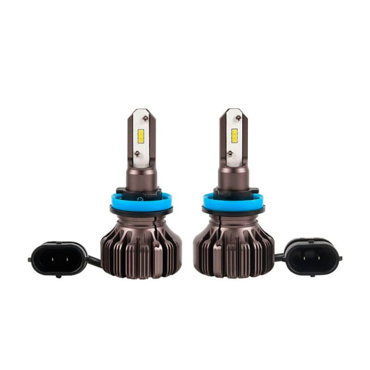 Діодна лампочка для авто H11 Carlamp LED Night Vision Gen2 5000lm 12V 25W 5500K комплект 2шт
