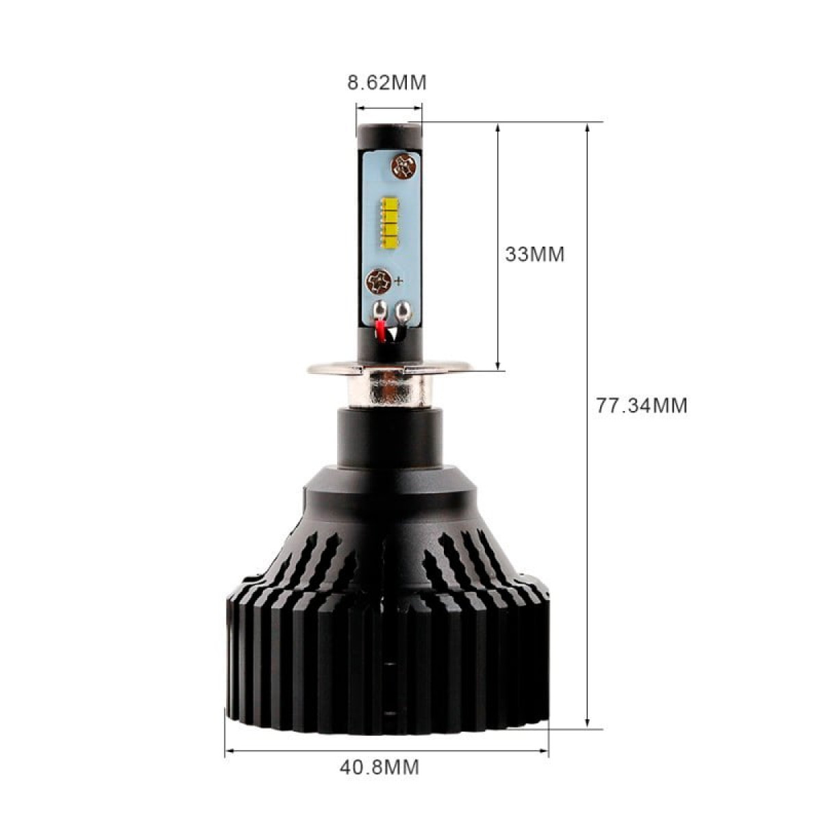 Діодна лампочка для авто H3 Carlamp LED Smart Vision 8000lm 9-16V 30W 6500K комплект 2шт