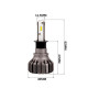 Діодна лампочка для авто H3 Carlamp Night Vision Gen2 5000lm 9-16V 25W 5500K IP68 комплект 2шт