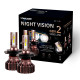 Діодна лампочка для авто H4 Carlamp LED Night Vision Gen2 5000lm 9-16V 50W 5500K комплект 2шт