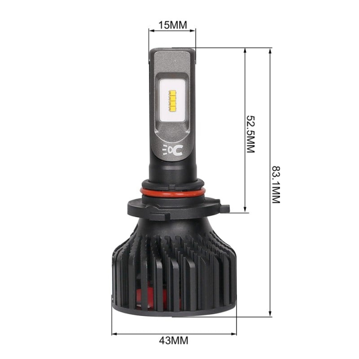Автолампа світлодіодна HB3 (9005) CARLAMP Smart Vision 8000lm 9-16V 4000K комплект 2шт