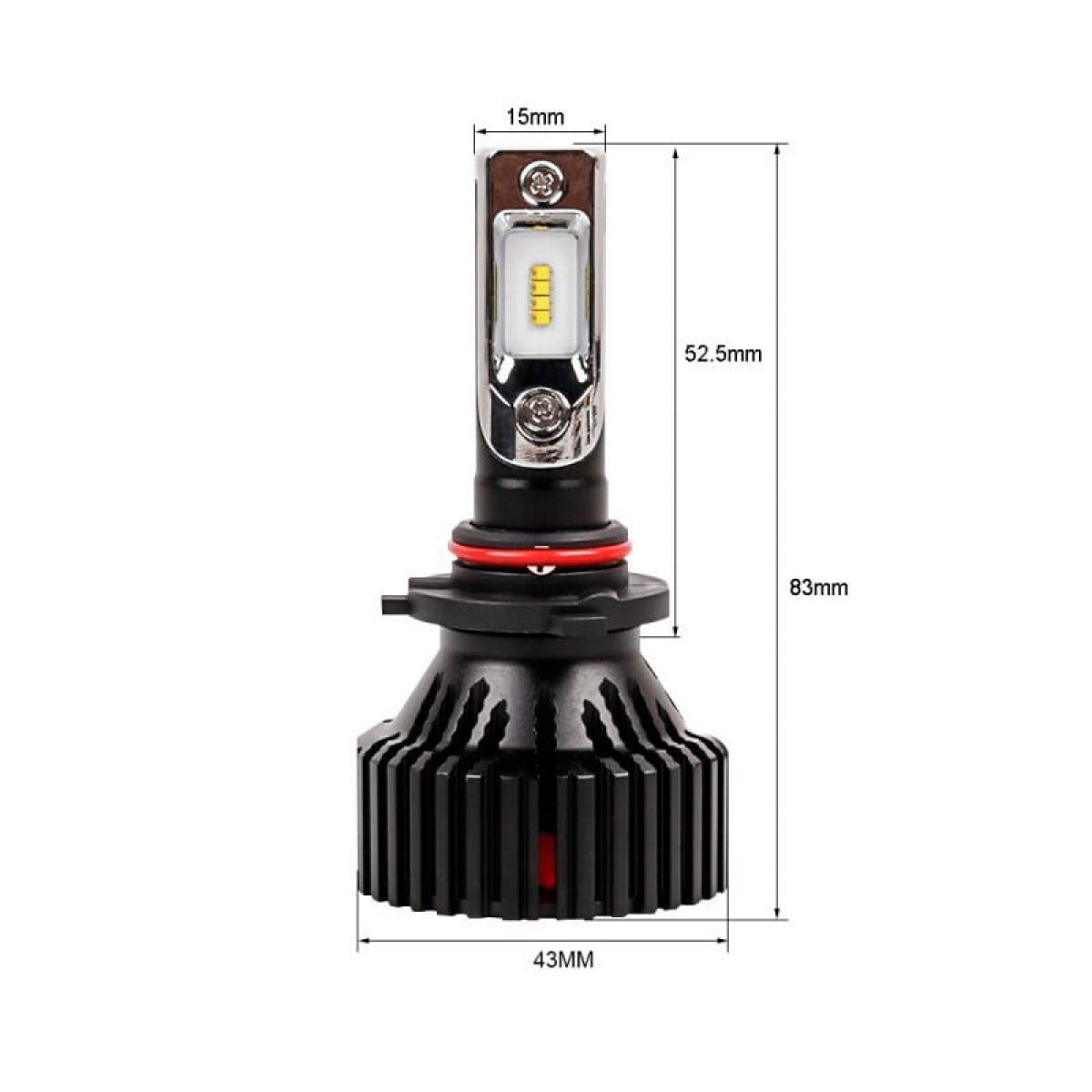 Автомобільна led лампа HB3 (9005) Carlamp Smart Vision 8000lm 9-16V 30W 6500K комплект 2шт