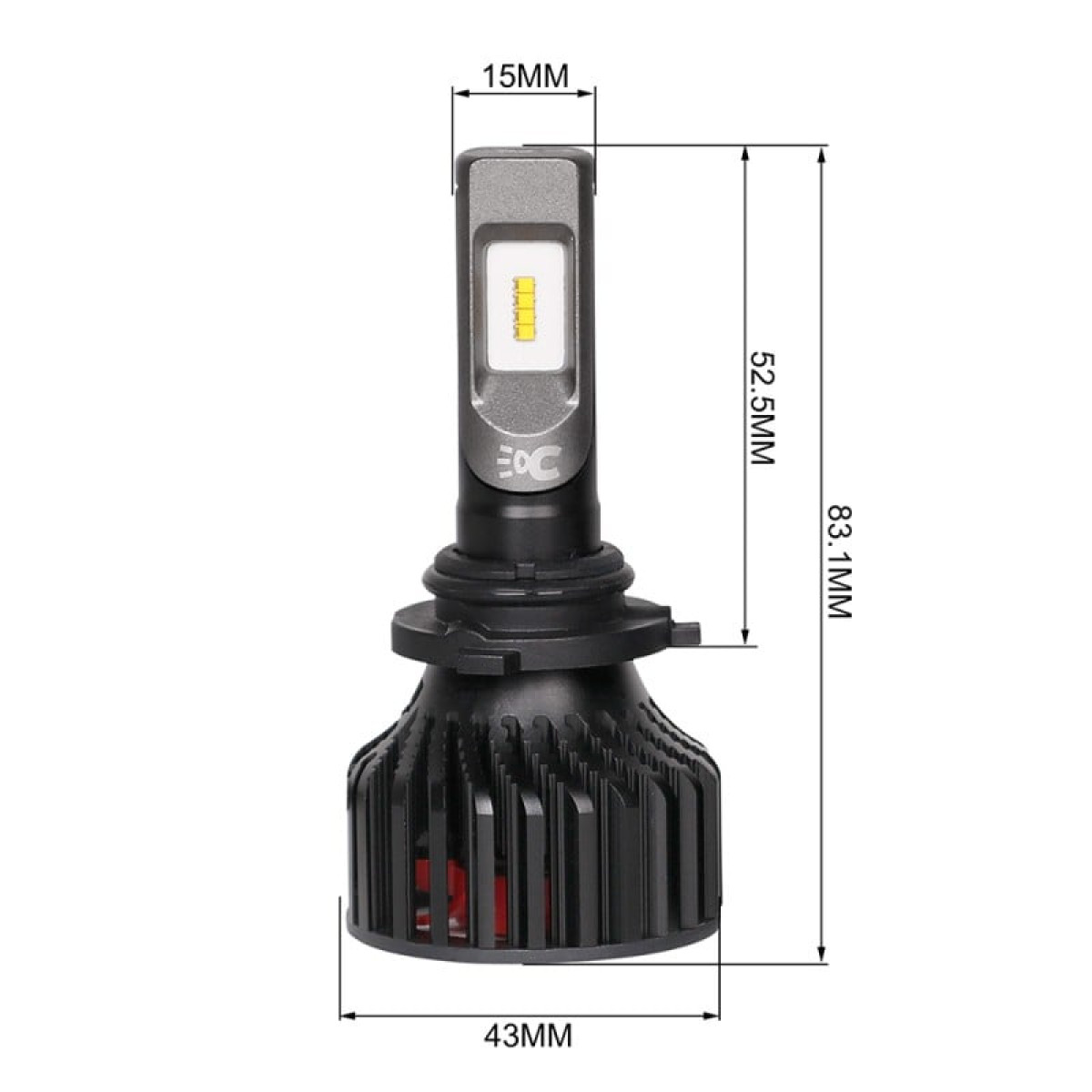 Автолампа світлодіодна HB4 (9006) CARLAMP Smart Vision 8000lm 9-16V 4000K комплект 2шт