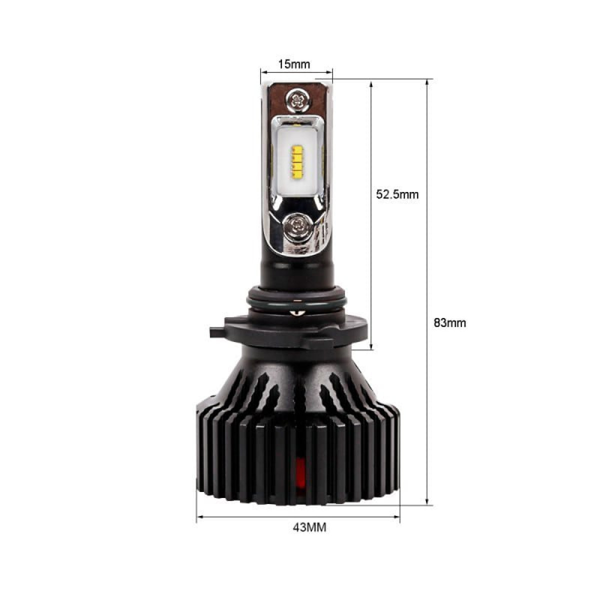 Автомобільна led лампа HB4 (9006) Carlamp Smart Vision 8000lm 9-16V 30W 6500K комплект 2шт