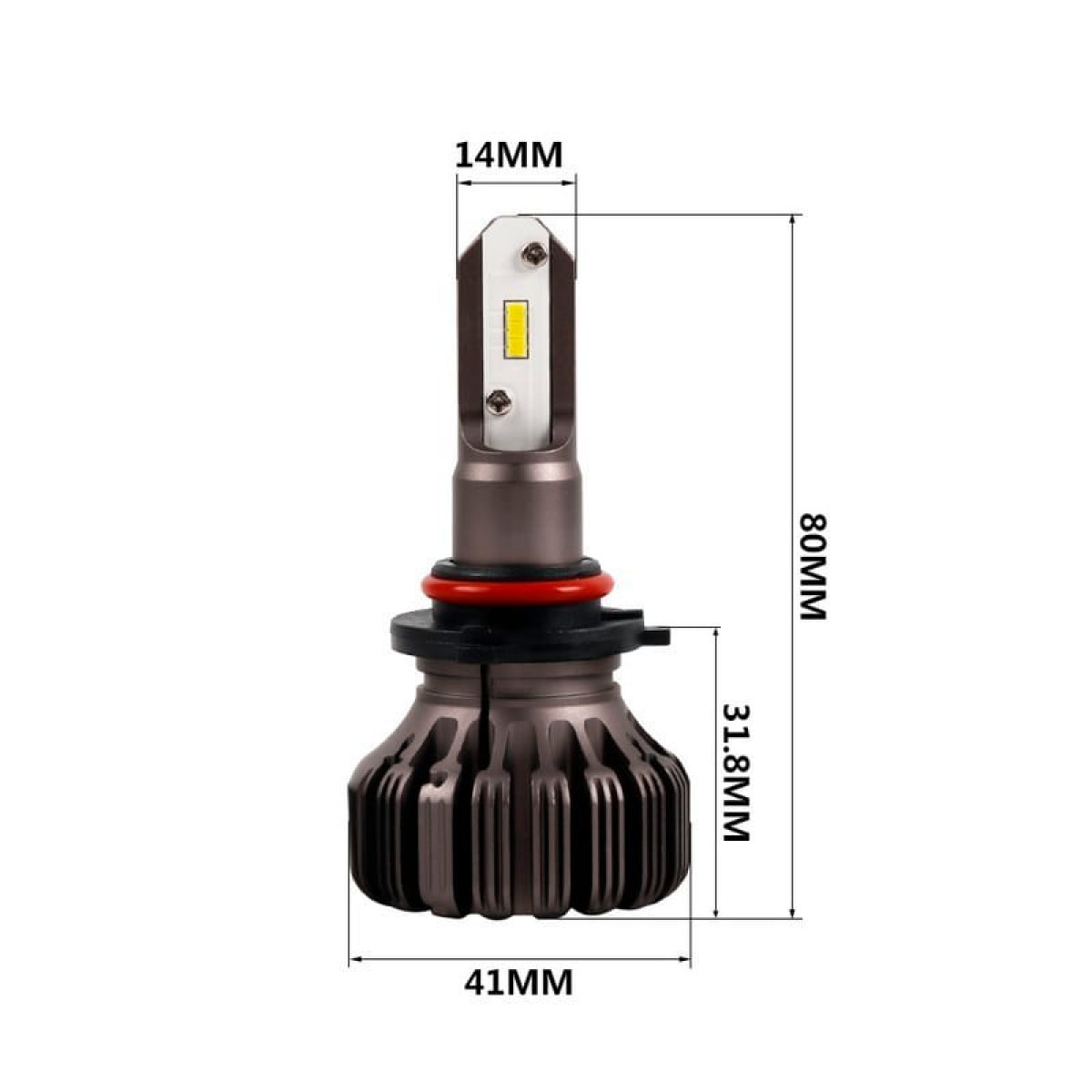 Світлодіодна лампа для автомобіля HB4 (9006) Carlamp Led Night Vision Gen2 5000lm 12V 25W 5500K комплект 2шт