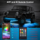 Підсвітка авто RGBW 12V IP68 2×90см + 2×120см з пультом