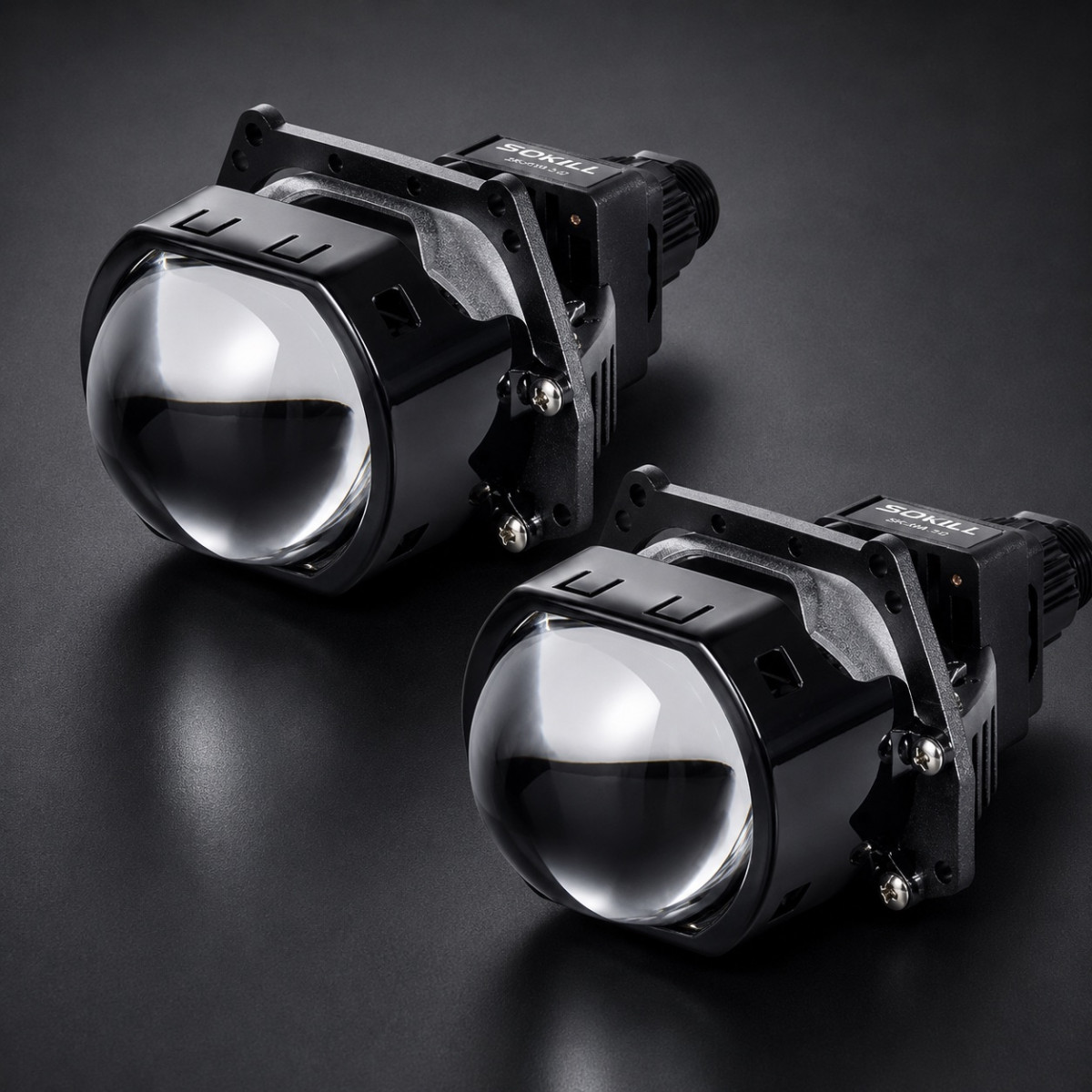 Лінзи в фари SoKill SK-1M 3.0" 55/65W 6000K led біксенон універсальні к-т.