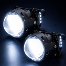 Лінзи BiLED з підсвічуванням узбіччя при повороті RDS-01 3.0" 50/60W 5500K
