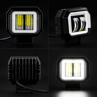 Led фара додаткового світла WL RE-07 SP DRL 14W 6000K 9-32V IP67 75×65мм