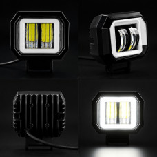 Led фара додаткового світла WL RE-07 SP DRL 14W 6000K 9-32V IP67 75×65мм