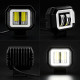 Led фара додаткового світла WL RE-07 SP DRL 14W 6000K 9-32V IP67 75×65мм