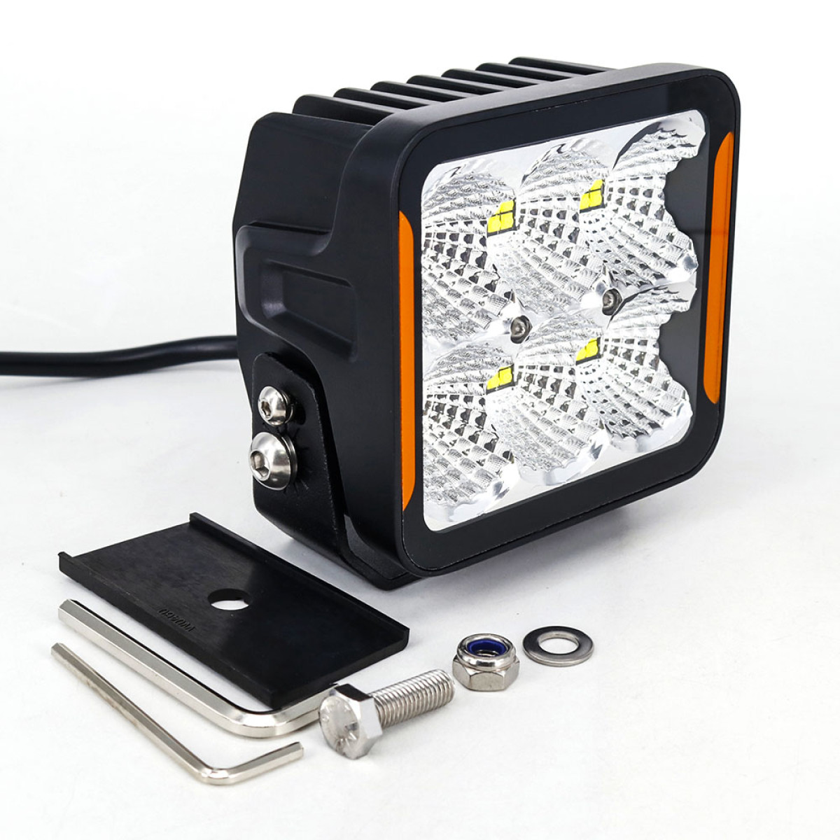 Додаткові лед фари WL SQ-108 120W 4" 24 LED 9–32V 6000K з денними вогнями DRL
