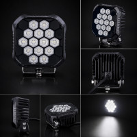 Додаткова лед фара 90W 4,4" WL SQ HF-16 DLX 9–32V 8100Lm розсіяне світло 6000K