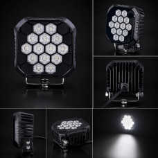 Додаткова лед фара 90W 4,4" WL SQ HF-16 DLX 9–32V 8100Lm розсіяне світло 6000K