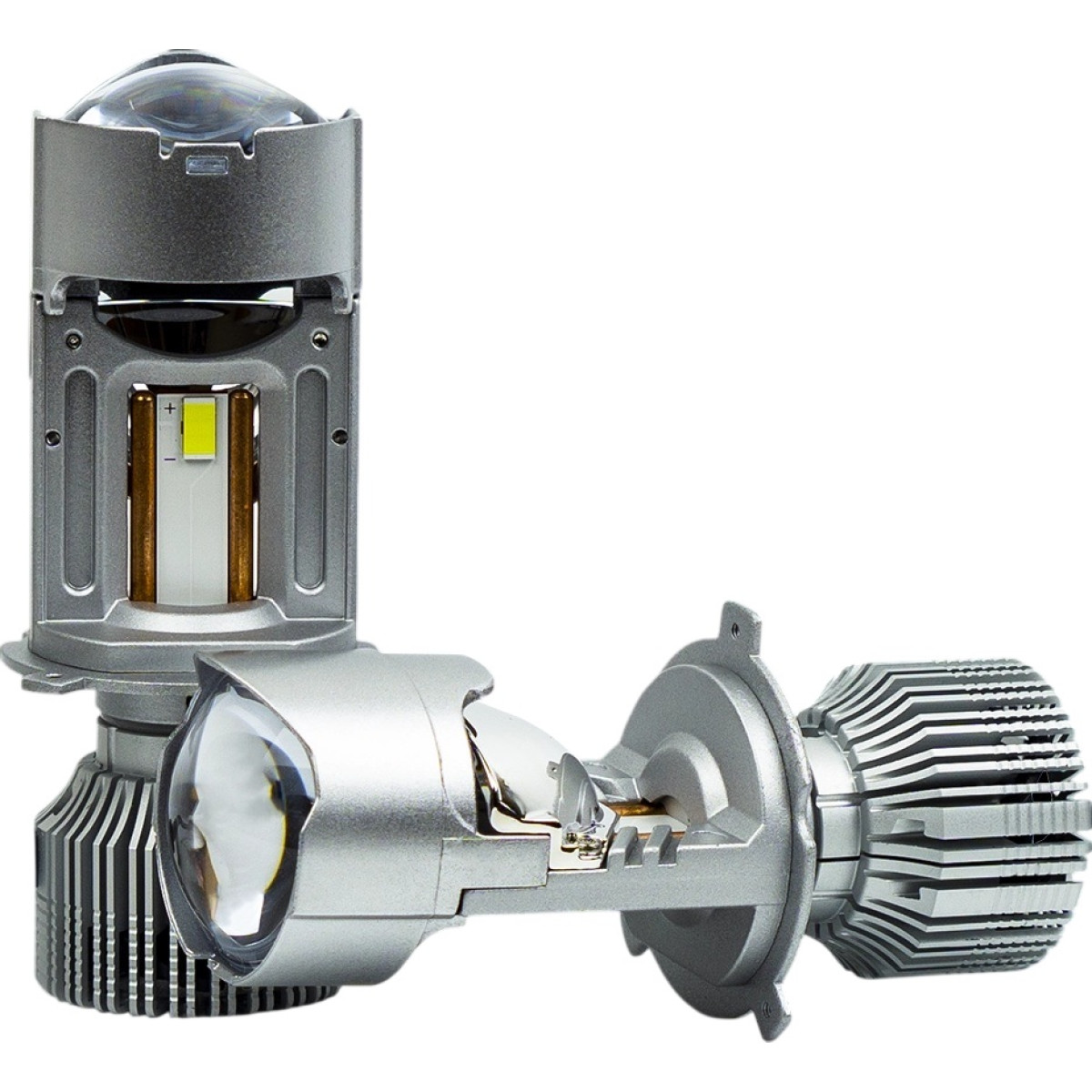 Автолампи LE-09 H4 H/L 40/55Вт 6000K 9–36V з лінзою (комплект 2 шт.)