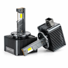Лед лампа в лінзу D1 DLX Ultra 55W 6000K штатний блок розпалу (2шт.)