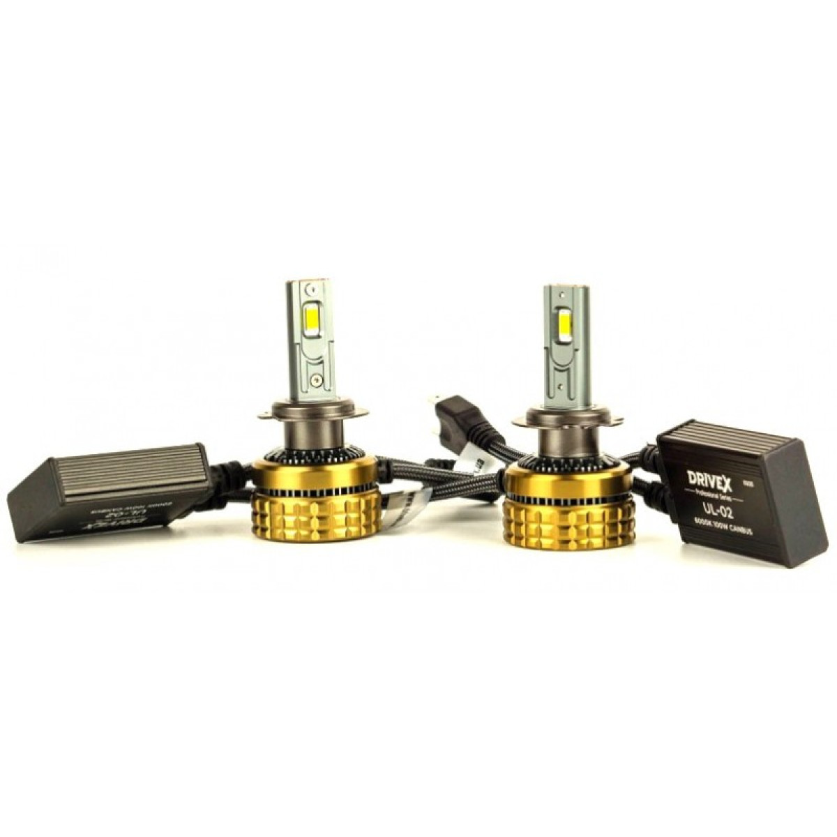 Led лампи UL-02 H7/H18 6000K 100W CAN 12V для лінзованої оптики (2шт.)