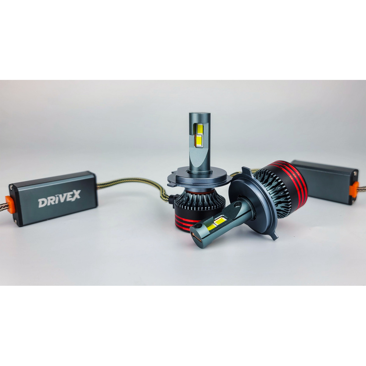 Автолампи H4 H/L FE-01 57W 6000K 4600Lm CAN 9–32V комплект