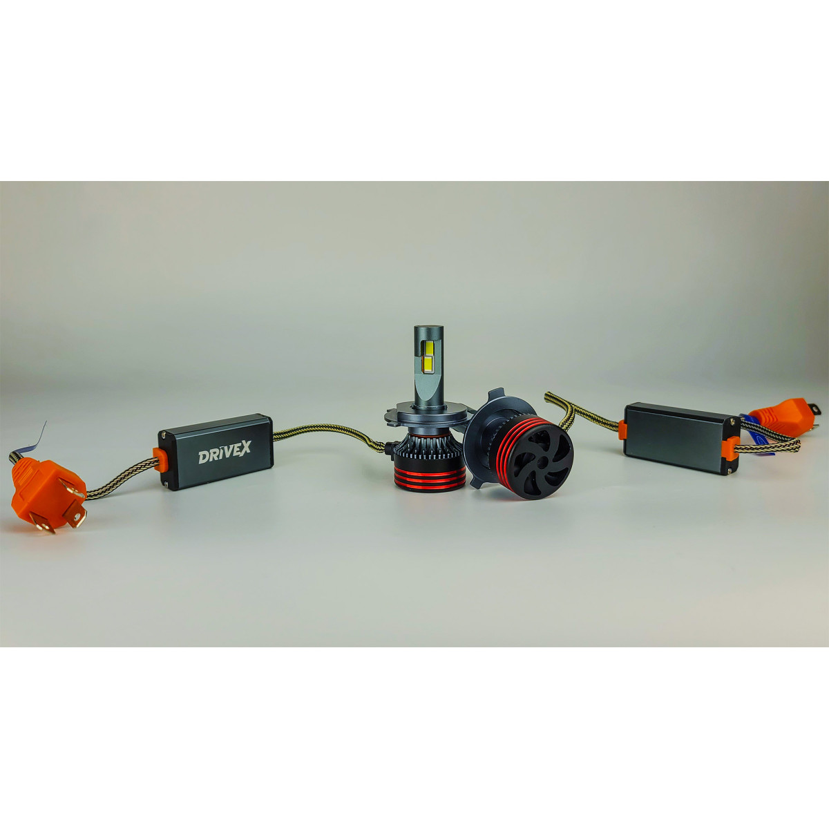 Автолампи H4 H/L FE-01 57W 6000K 4600Lm CAN 9–32V комплект