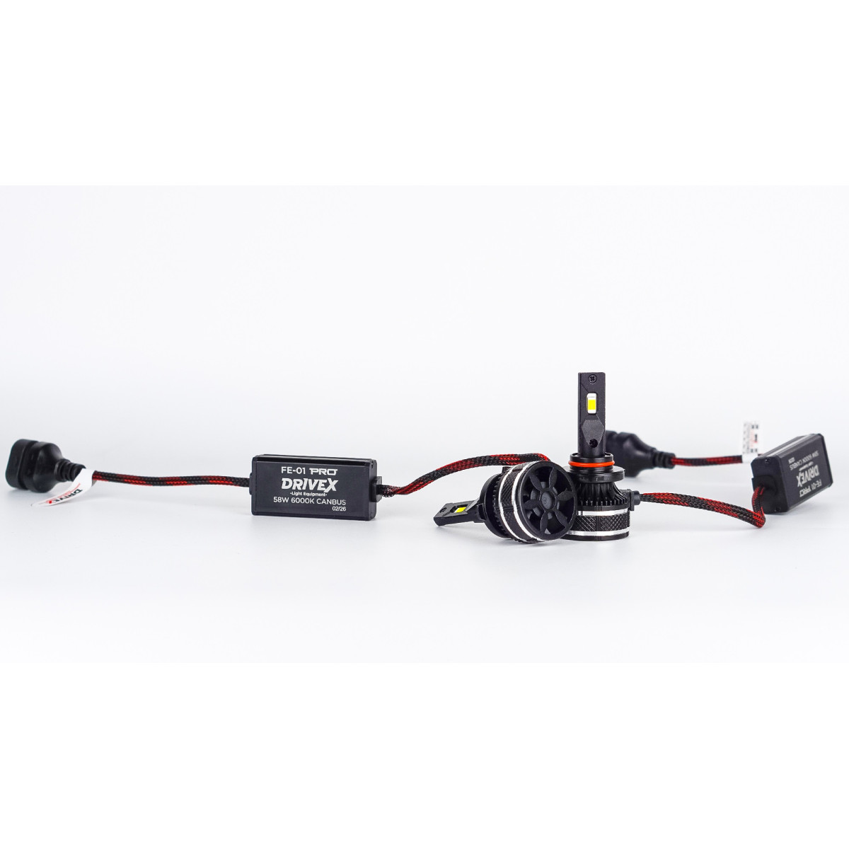 Авто LED лампи HB3/9005 58Вт FE-01 PRO 6000K 4800Lm CAN-bus комплект