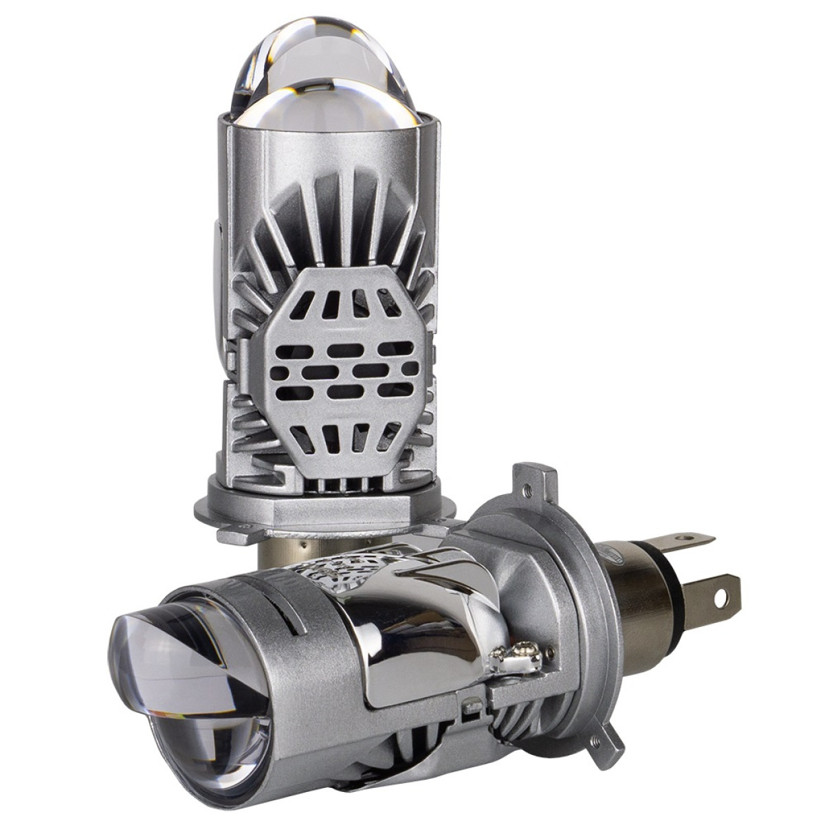 Світлодіодні лампи H4 SLE-02 Compact 6000K 30/40W лінза ближнє/дальнє світло, комплект 2 шт.